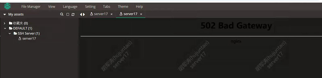 连接资产提示502 bad gateway - JumpServer - 社区论坛 - FIT2CLOUD 飞致云
