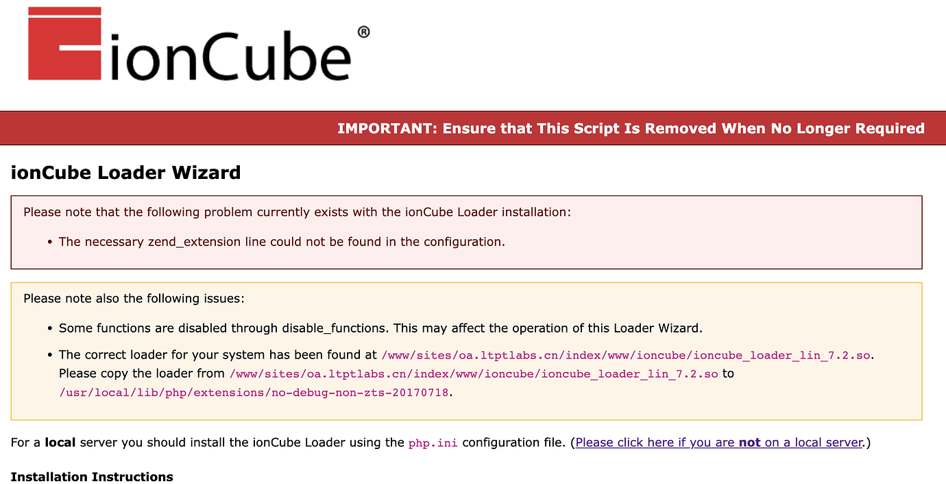  ioncube loader 1panel fit2cloud 